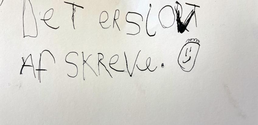 Skrift med blæk