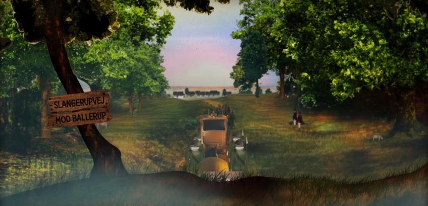 Still billede fra animationsfilm om den kongelige jagtgård