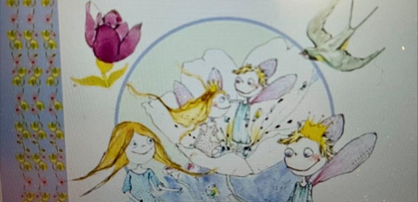 Børnebog med Tommelise